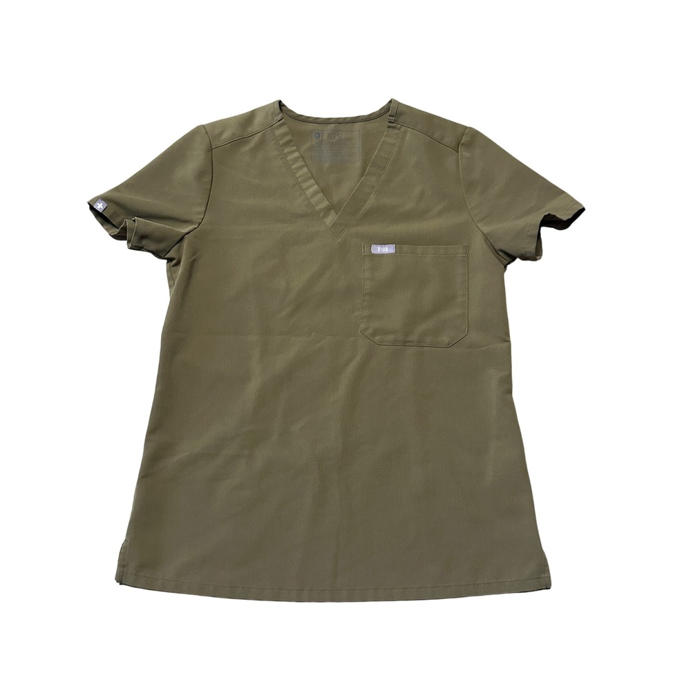 Figs‎ Catarina One-Pocket Scrub Top MARTINI OLIVE GREEN XS